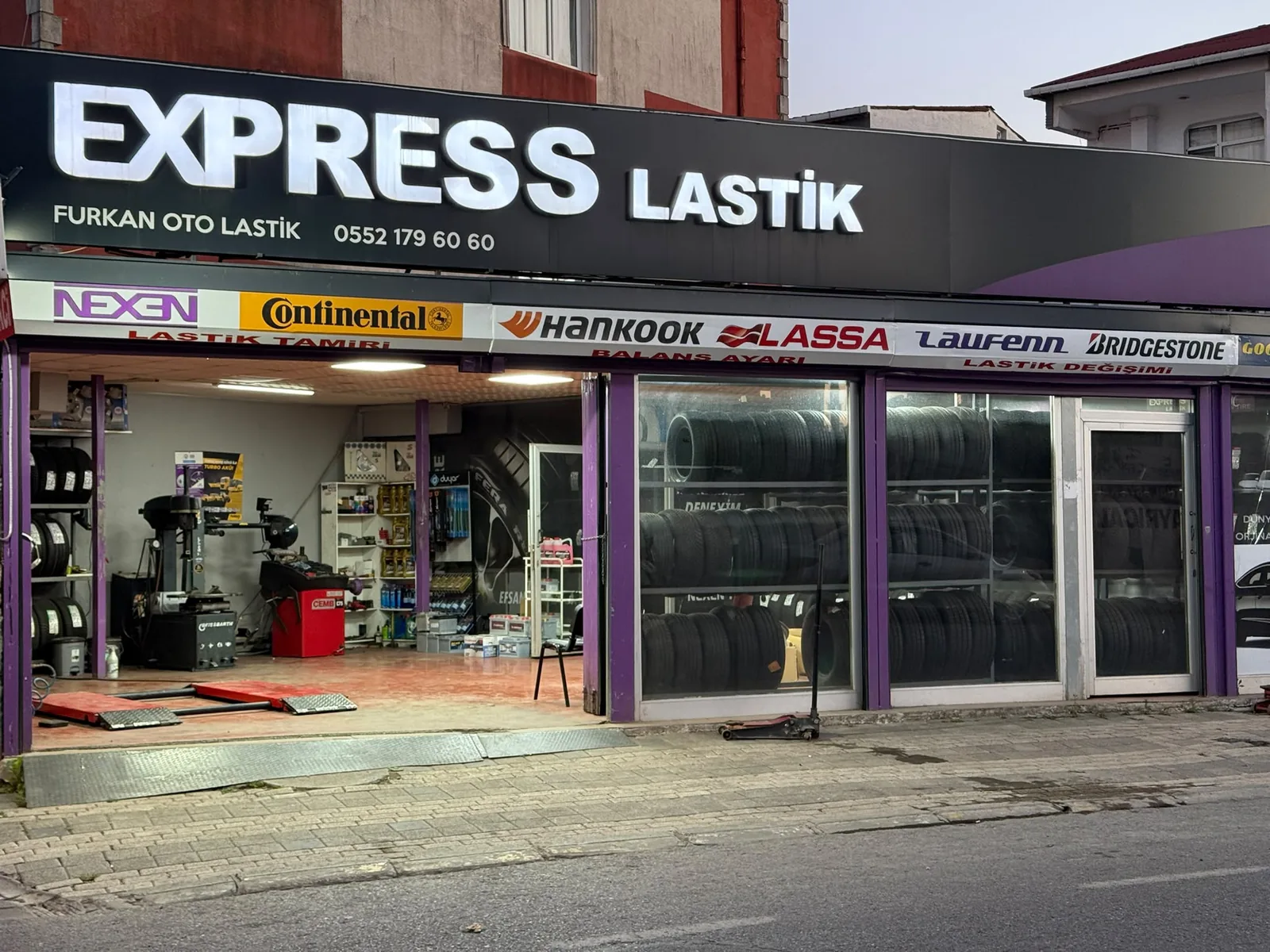 Furkan Oto Lastik mağaza cephesi | Furkan Oto Lastik
